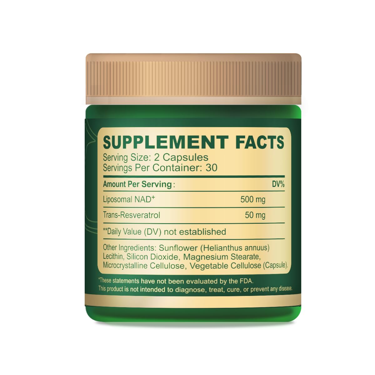 Herbal Bee liposomal NAD+, bouteille: routine simple pour énergie et bien-être