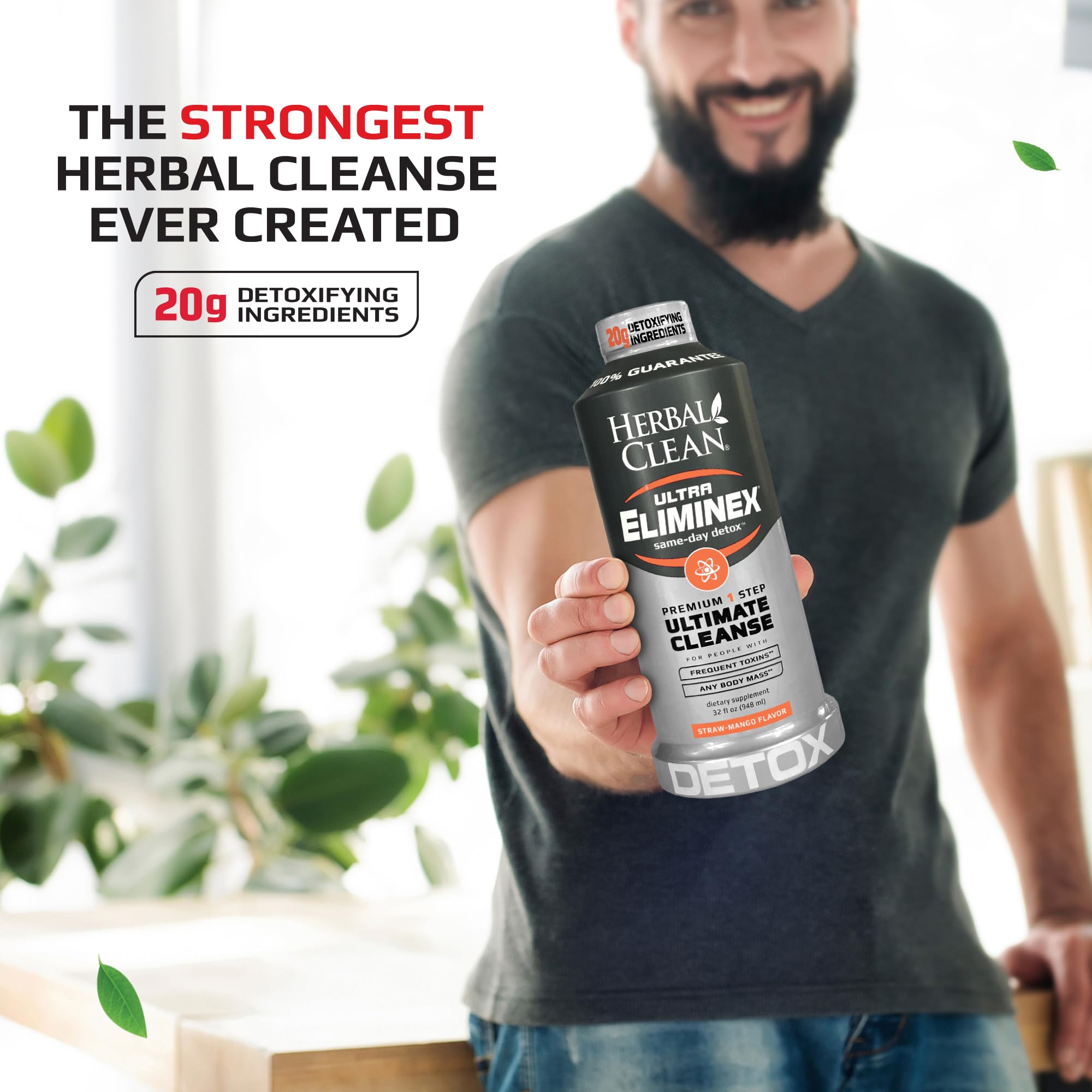 Emballage pratique Herbal Clean: 32 onces liquides.