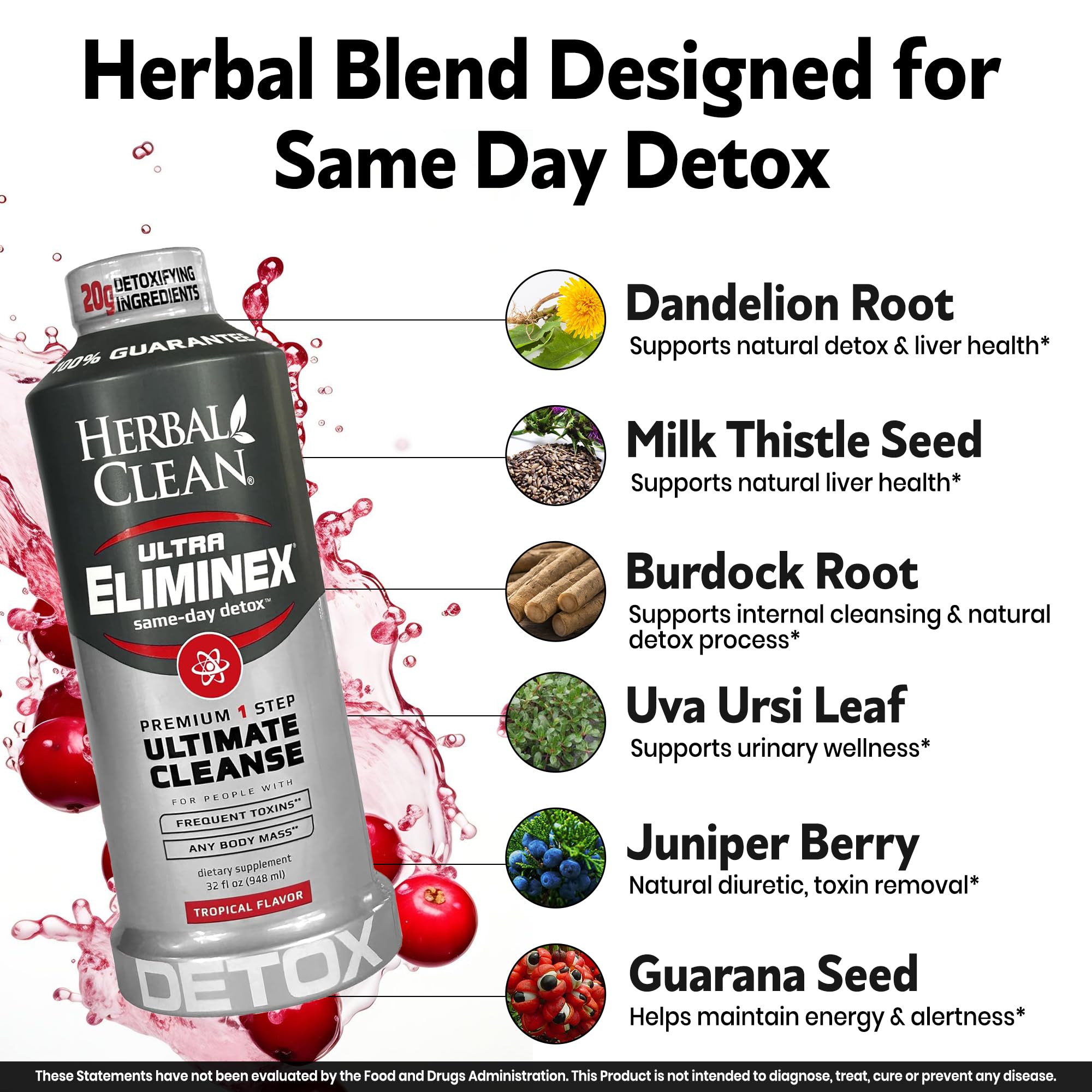 Herbal Clean graines de chardon-Marie pour soutenir les processus naturels de détox.
