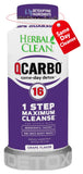 Bouteille Herbal Clean Qcarbo16 au goût raisin 16 oz prête à l’emploi pour une détox pratique.