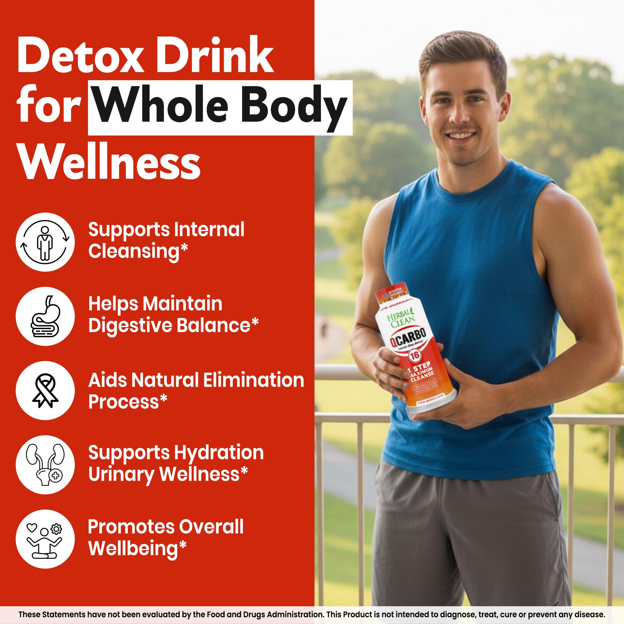 Herbal Clean Qcarbo16 – étapes simples d'utilisation pour une routine detox.