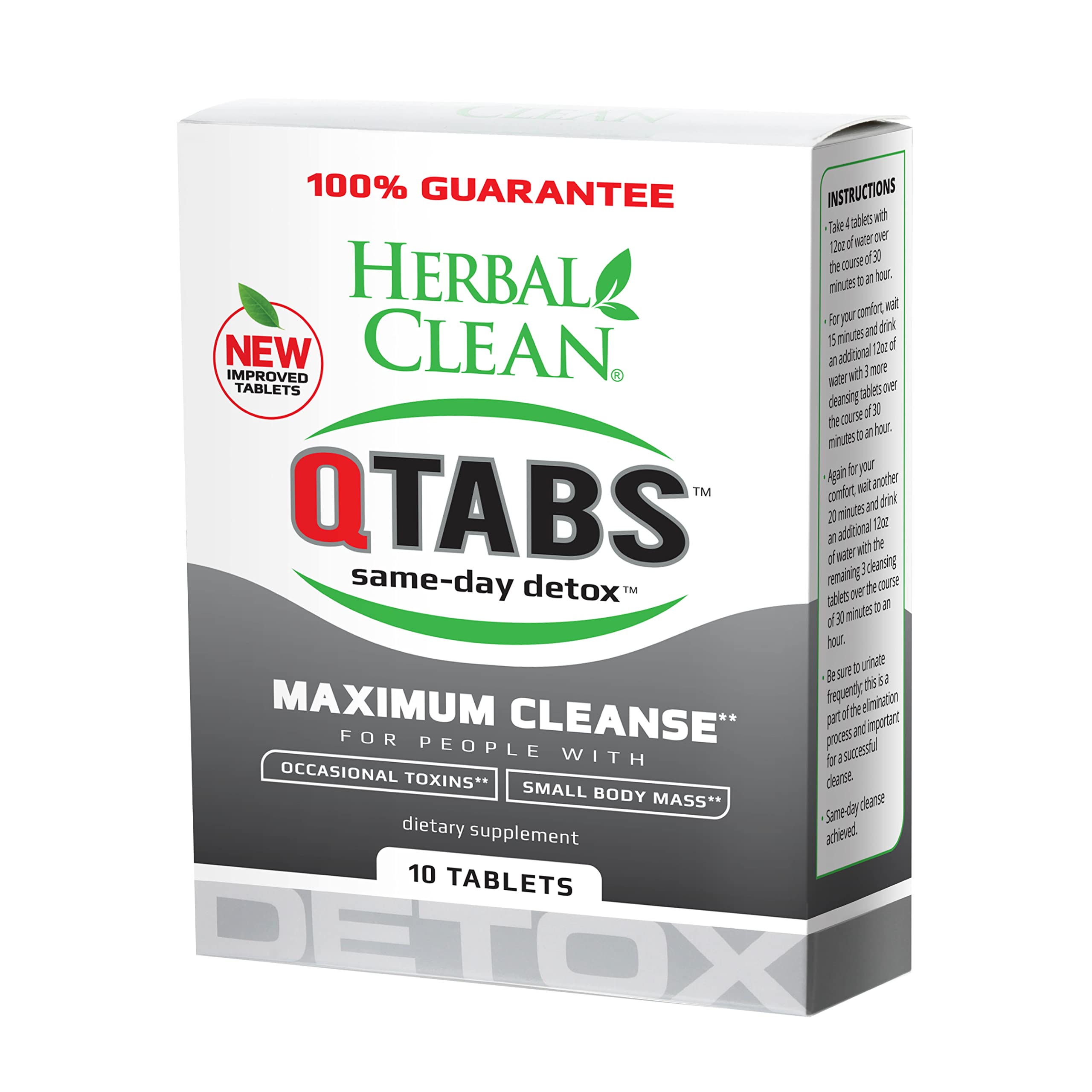 Herbal Clean QTabs: boîte discrète prête à emporter, pratique.
