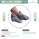 Herbal Concepts Comfort Booties Charbon – fabriqué aux États‑Unis