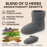 Herbal Concepts Comfort Booties Charbon – tissu doux assurant un confort quotidien