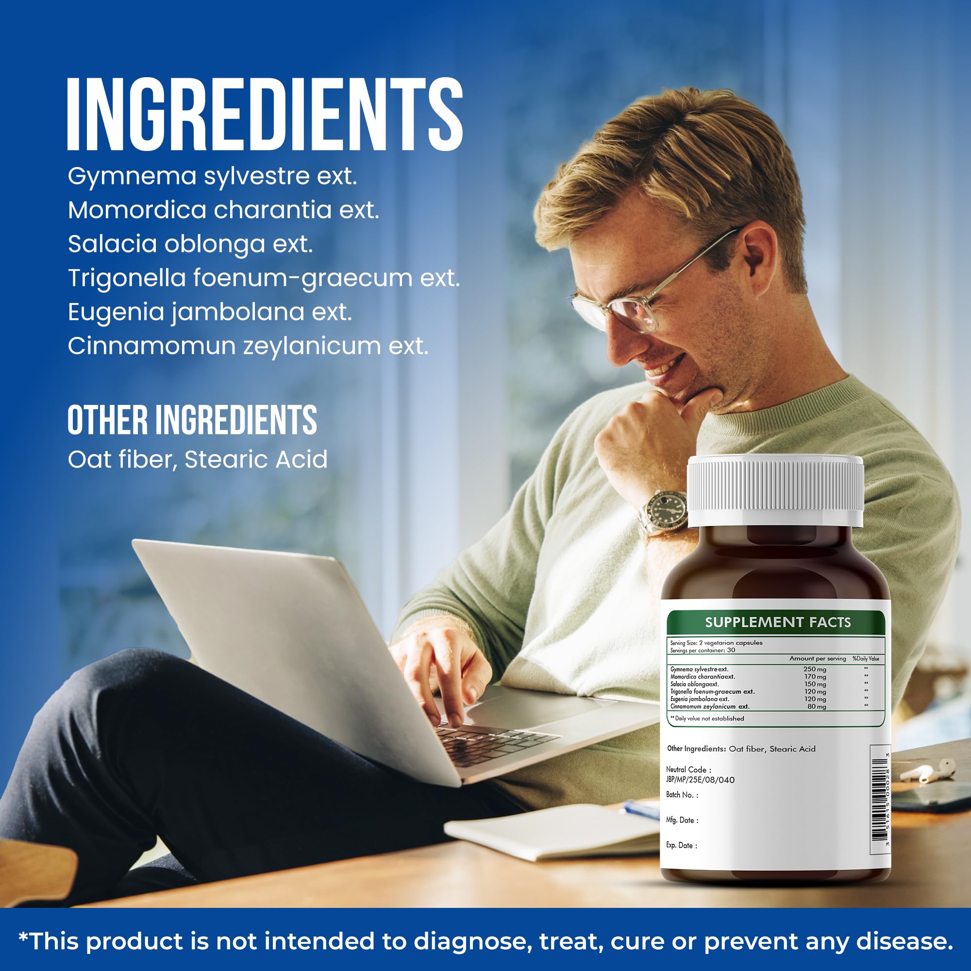 GlucoSuprs Hrx Herbal Destination – dosage quotidien simple, une capsule par jour