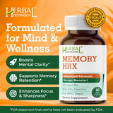 Herbal Destination Memory HRX : gélules végétariennes prêtes à être prises au quotidien.