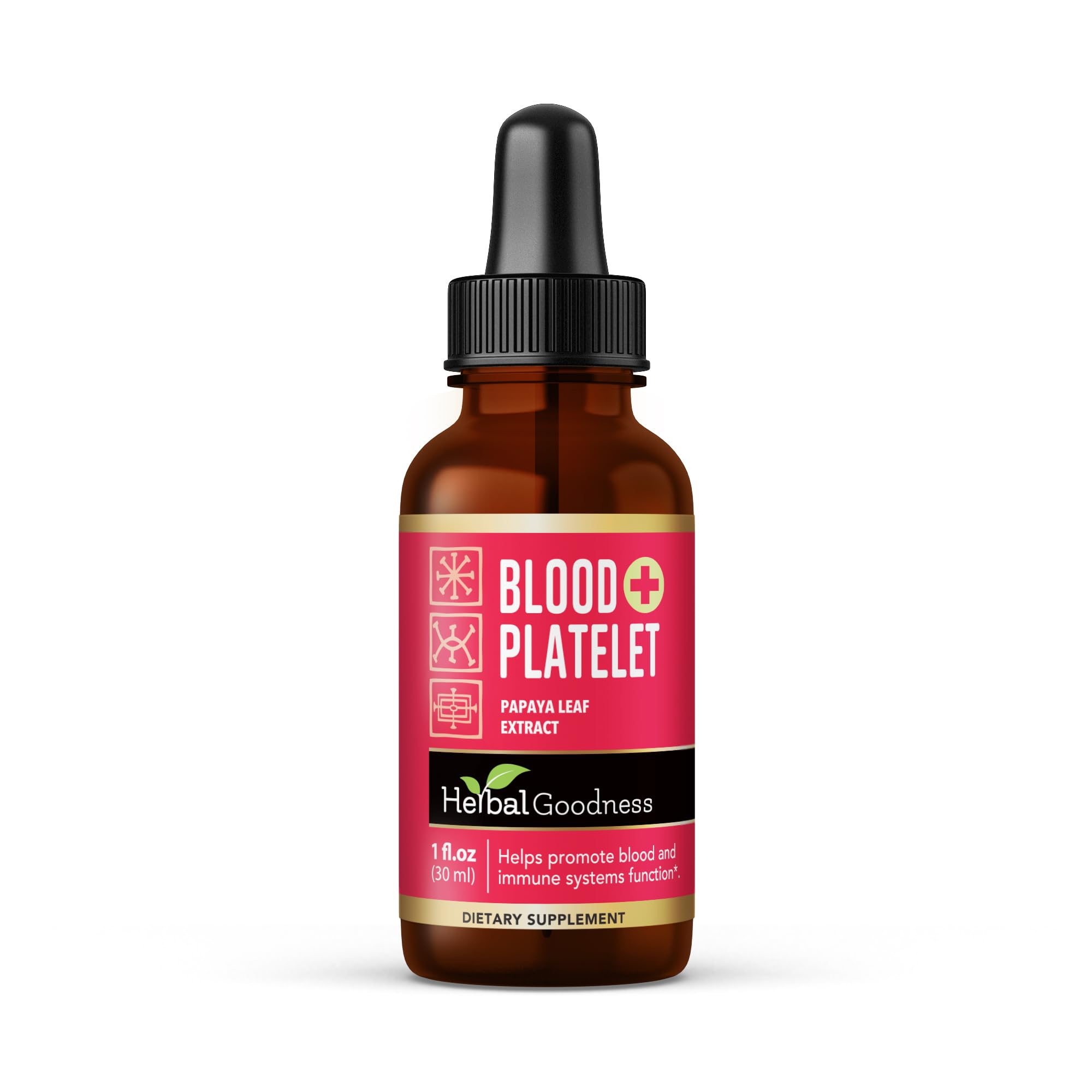 Herbal Goodness papaye-feuille-bouteille: soutien potentiel des plaquettes.