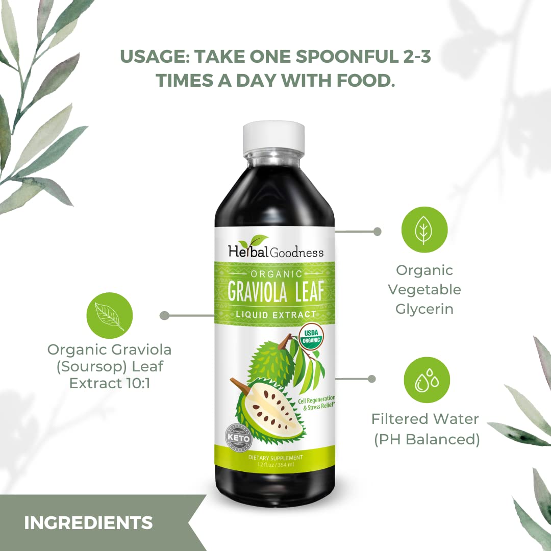 Herbal Goodness Soursop Drops – idéal pour soutenir le bien-être général.