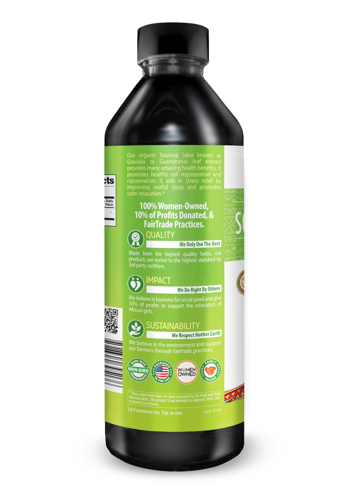 Herbal Goodness Soursop Drops – extrait concentré 15:1 pour vitalité générale.