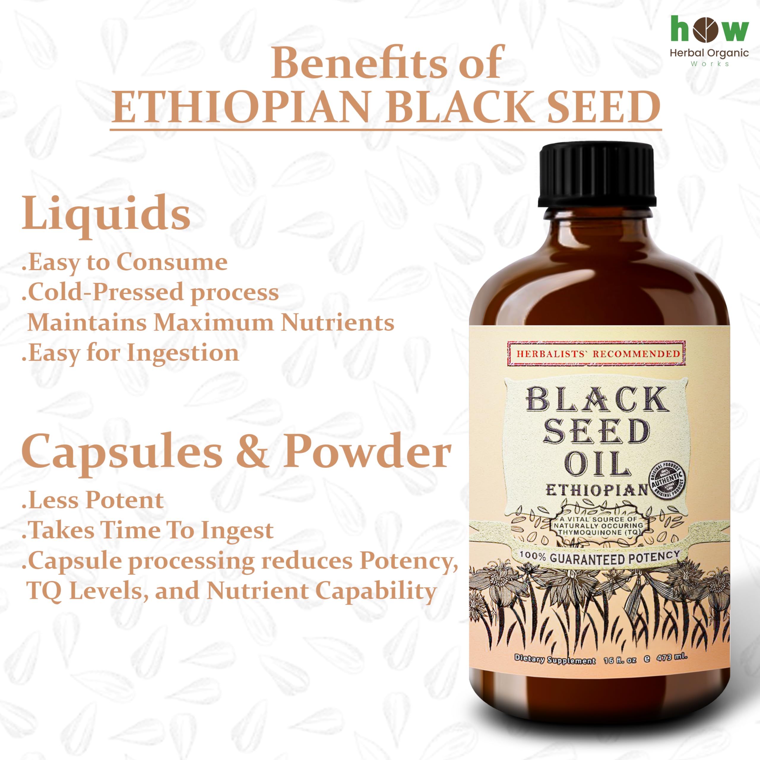 Herbal Organic Works - Doseur précis pour mesurer chaque utilisation.