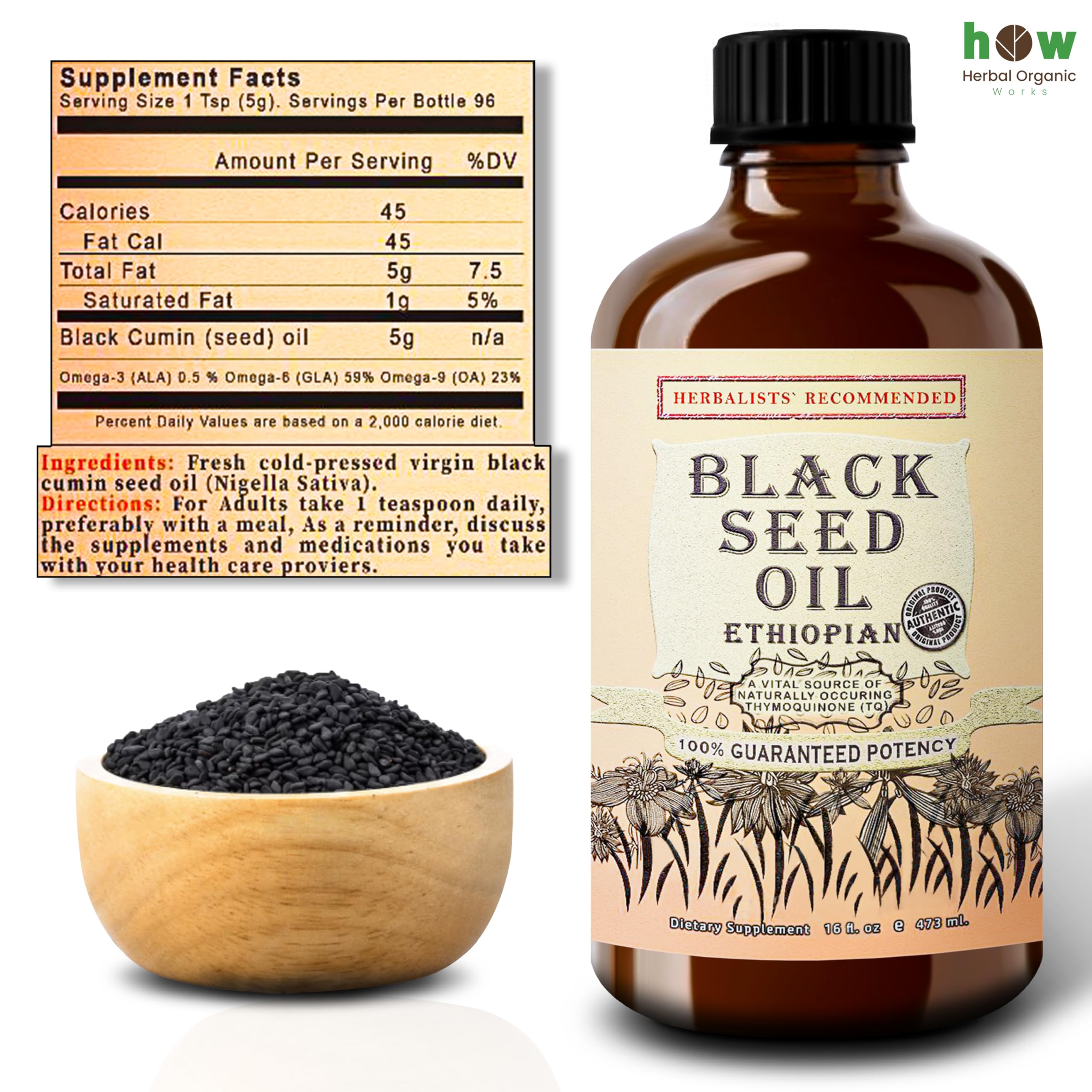 Herbal Organic Works - Gouttes faciles à doser pour intégration quotidienne.