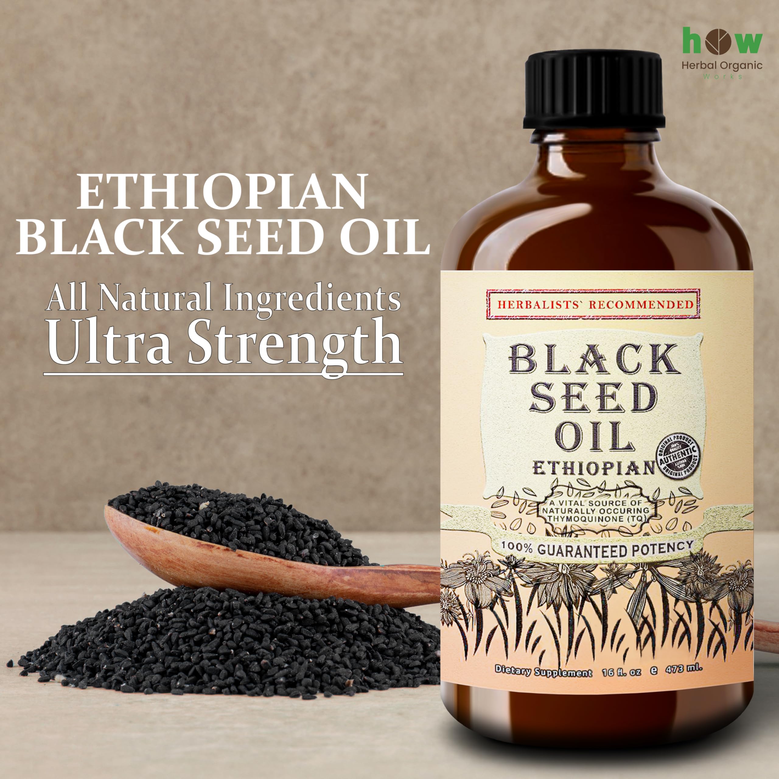 Herbal Organic Works - Graines Nigelle Sativa utilisées en cuisine et soins.