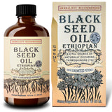 Herbal Organic Works - Huile noire éthiopienne pressée à froid, riche en antioxydants.