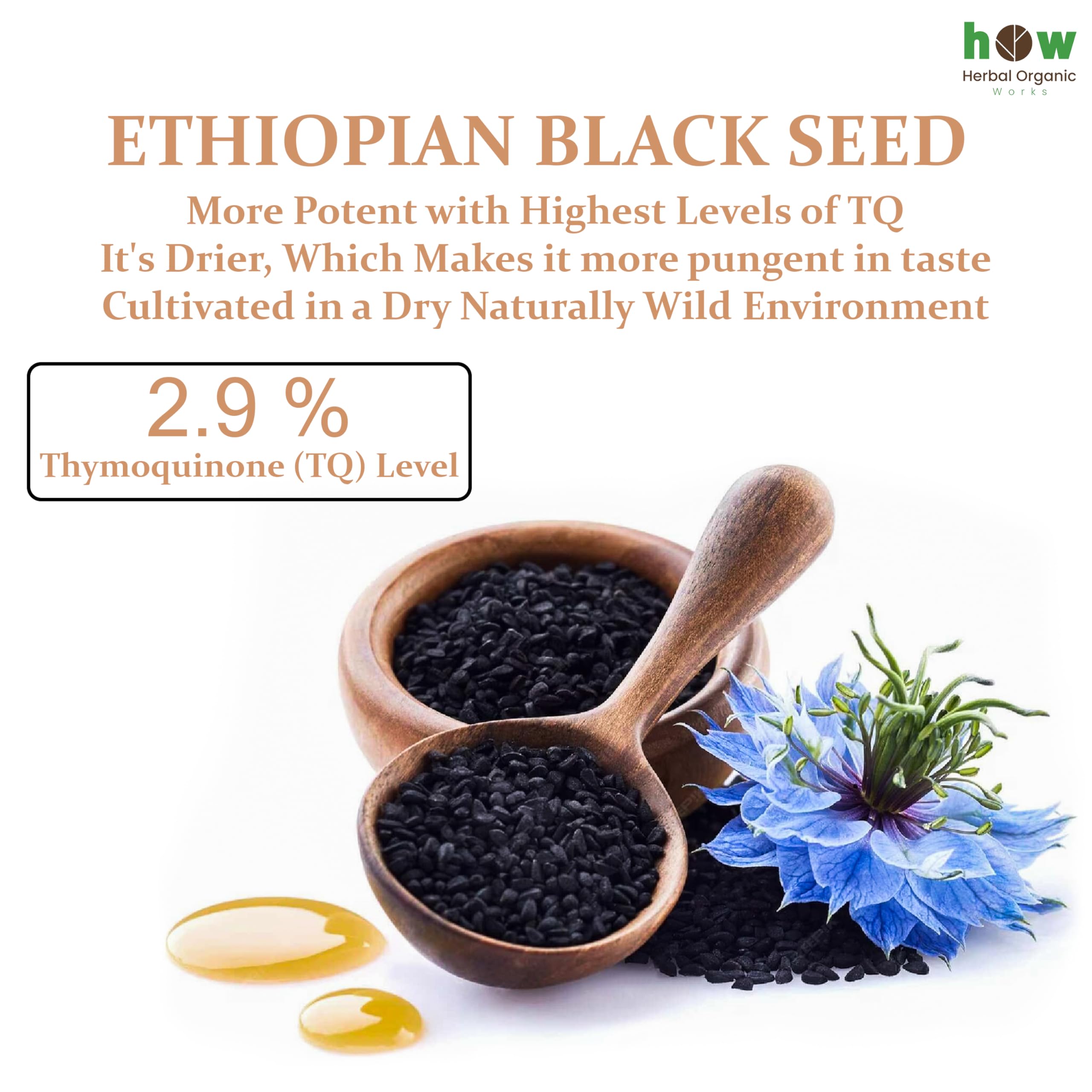 Herbal Organic Works - Utilisation quotidienne simple dans boissons et plats.