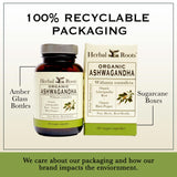 Herbal Roots Ashwagandha: emballage compact prêt pour la routine bien-être quotidienne.