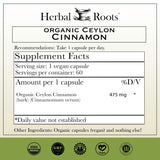Capsules Herbal Roots Cannelle de Ceylan: ingestion facile et quotidienne