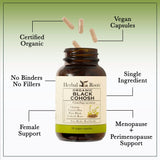 Herbal Roots Actée à Grappes Noires – emballage végan sans additifs, choix responsables.
