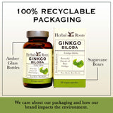 Herbal Roots Ginkgo Biloba Bio - emballage recyclable, choix responsable.