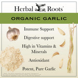Herbal Roots pilules d ail bio pour une utilisation quotidienne.