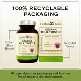 Prise quotidienne des gélules Herbal Roots chardon-Marie, pratique et vegan.