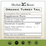 Gélules Herbal Roots queue-de-dinde-fructifs, extrait pur et facile d’usage.