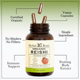 Herbal Roots Reishi: santé cardio et bien-être général, dans une diète vegan.