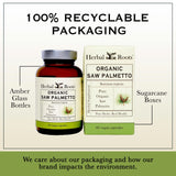 Herbal Roots Saw Palmetto: production conforme aux pratiques de fabrication.