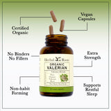 Herbal Roots Valériane Gélules – capsules faciles à avaler et formulation végétale