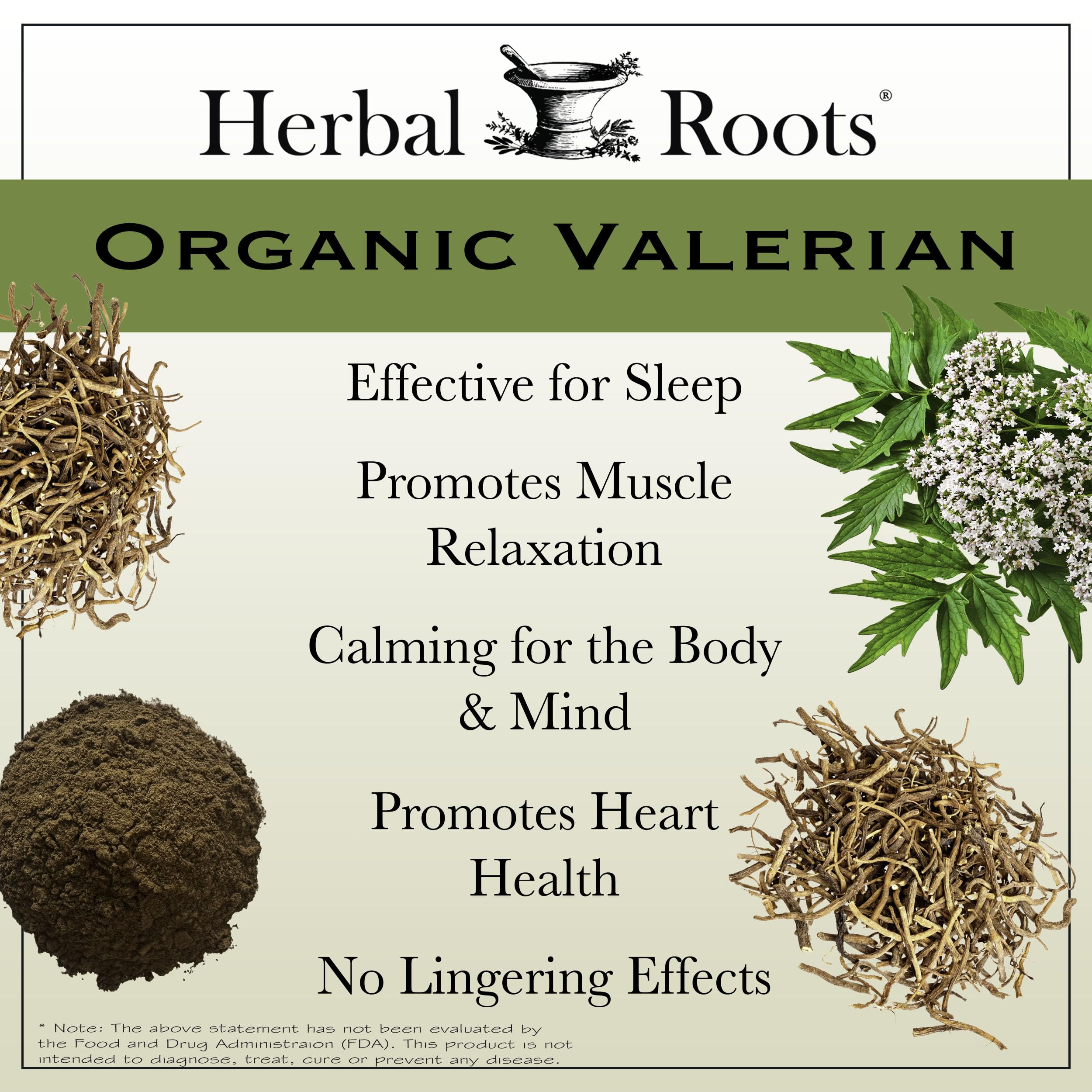Herbal Roots Valériane Etiquette Bio – emballage certifié biologique et traçable