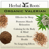 Herbal Roots Valériane Etiquette Bio – emballage certifié biologique et traçable