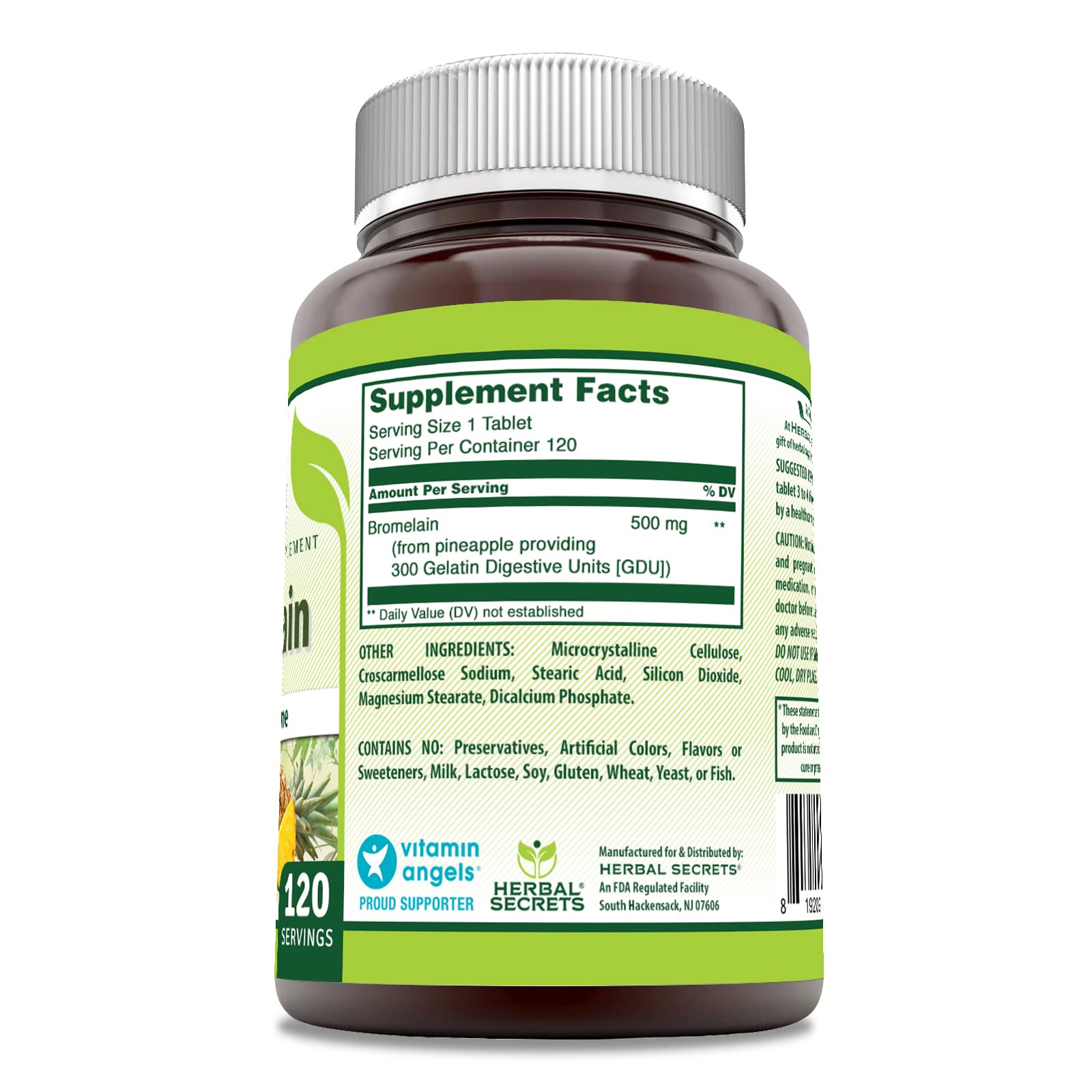 Pack de trois bouteilles Herbal Secrets Bromélaïne, solution durable pour votre programme.