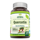 Herbal Secrets Quercetine 500 mg – bouteille, soutien potentiel à la routine quotidienne.