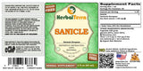 Herbal Terra Sanicle glycerite - verre-dose, dosage pratique et mesuré pour une utilisation flexible