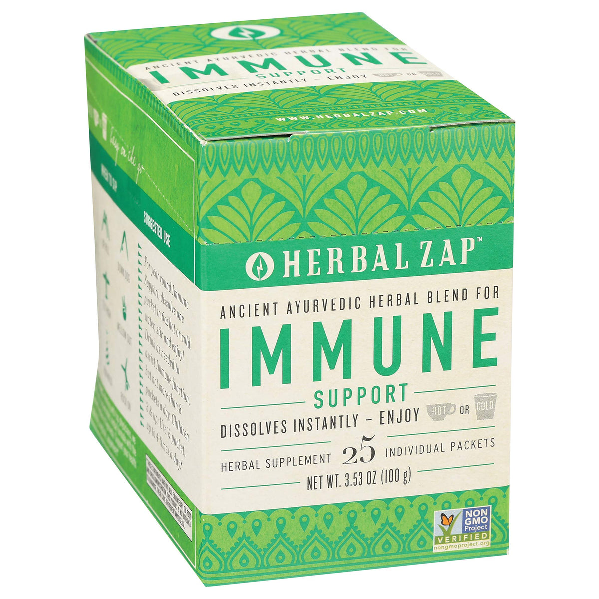 Herbal ZAP en boîte, emballage visible et usage quotidien facile.