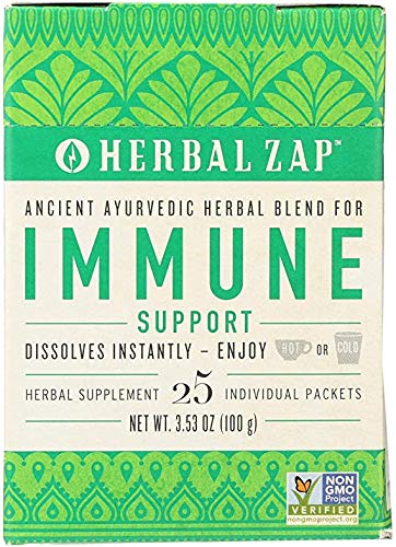 Herbal Zap Immunité – boîte de 25 paquets pour usage quotidien.