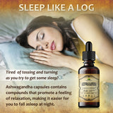 HERBALICIOUS Ashwagandha étiquette bio, option biologique et végan.