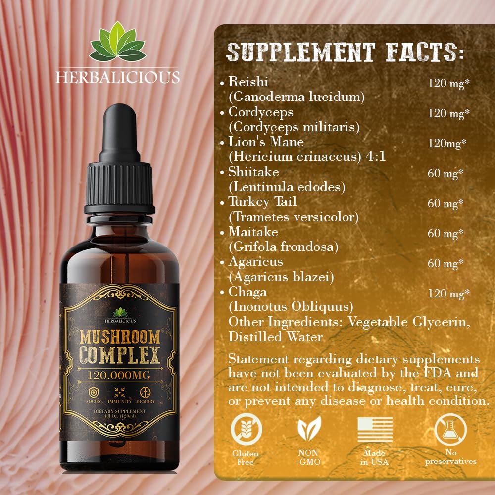 HERBALICIOUS Bouteille 120000 mg: gouttes faciles a doser