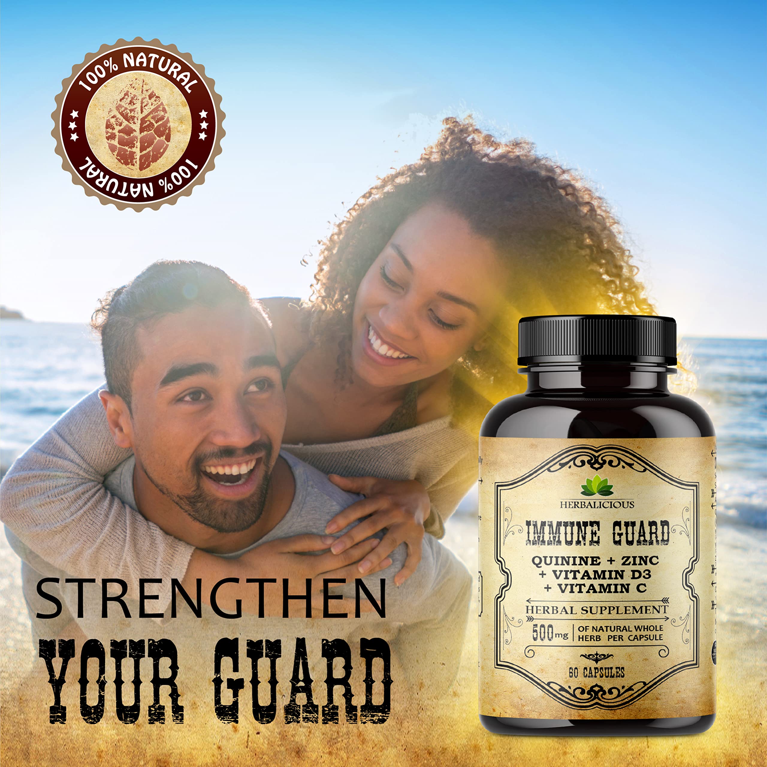 HERBALICIOUS Quinine Immune Guard – emballage recyclable et engagement qualité