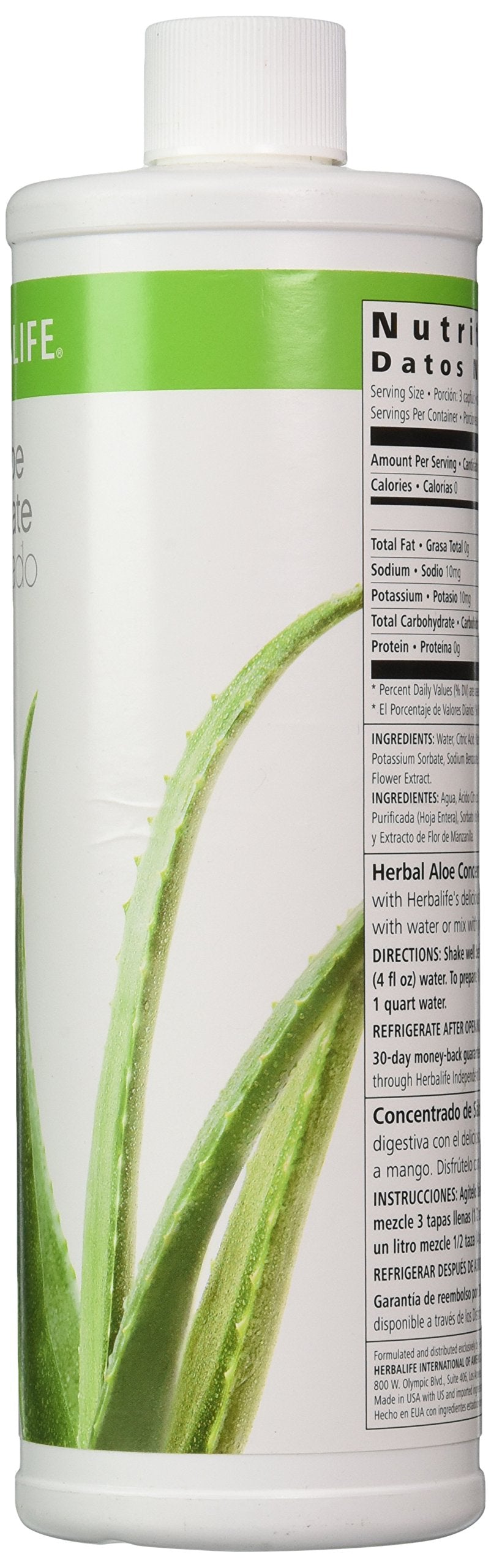 Mesure de 15 ml pour Herbalife Aloé Drink Concentré Mangue.