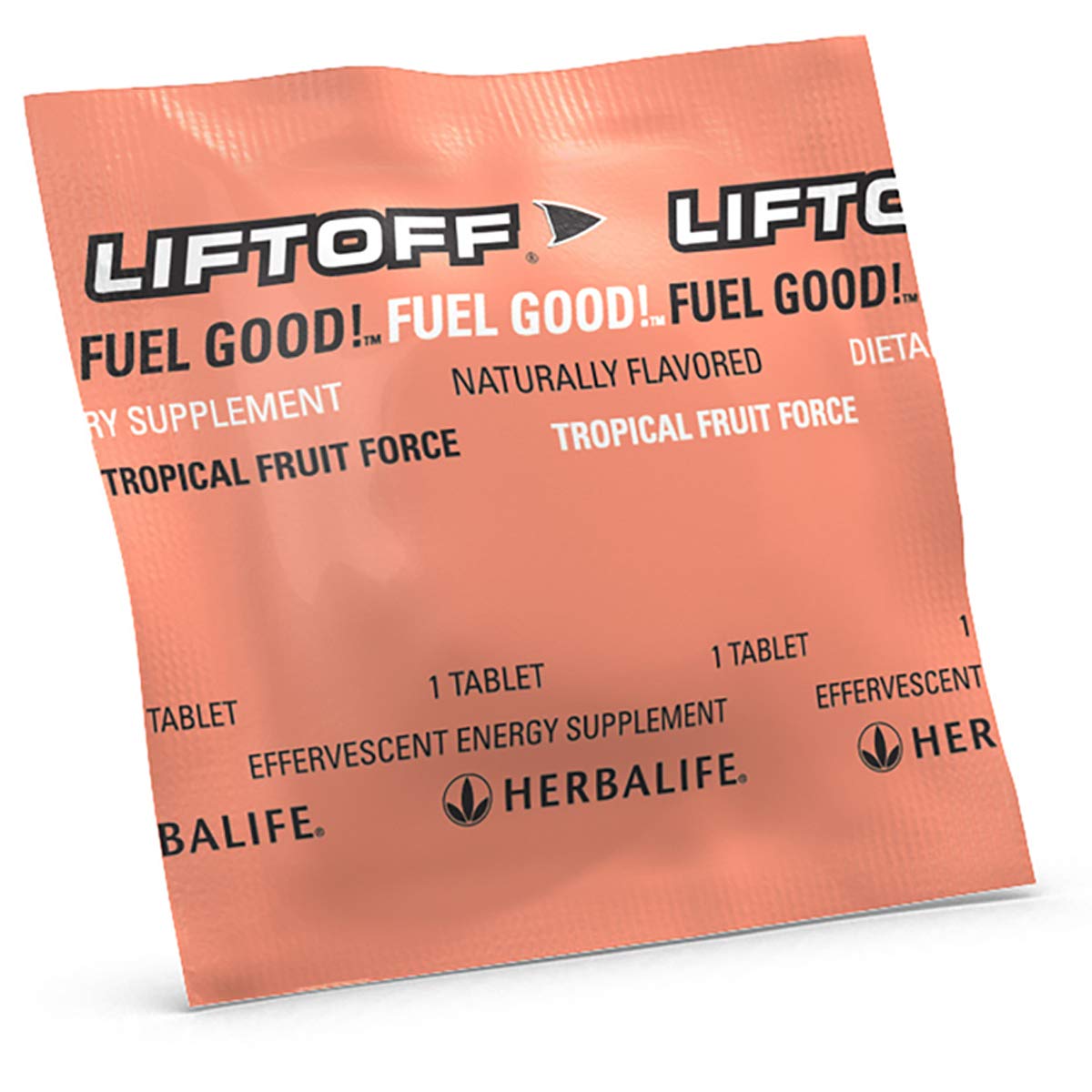 Herbalife Effervescent Energie fruit tropical se dissolvant rapidement dans l'eau.