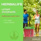 Herbalife Liftoff préparation eau froide: mélange rapide et agréable.