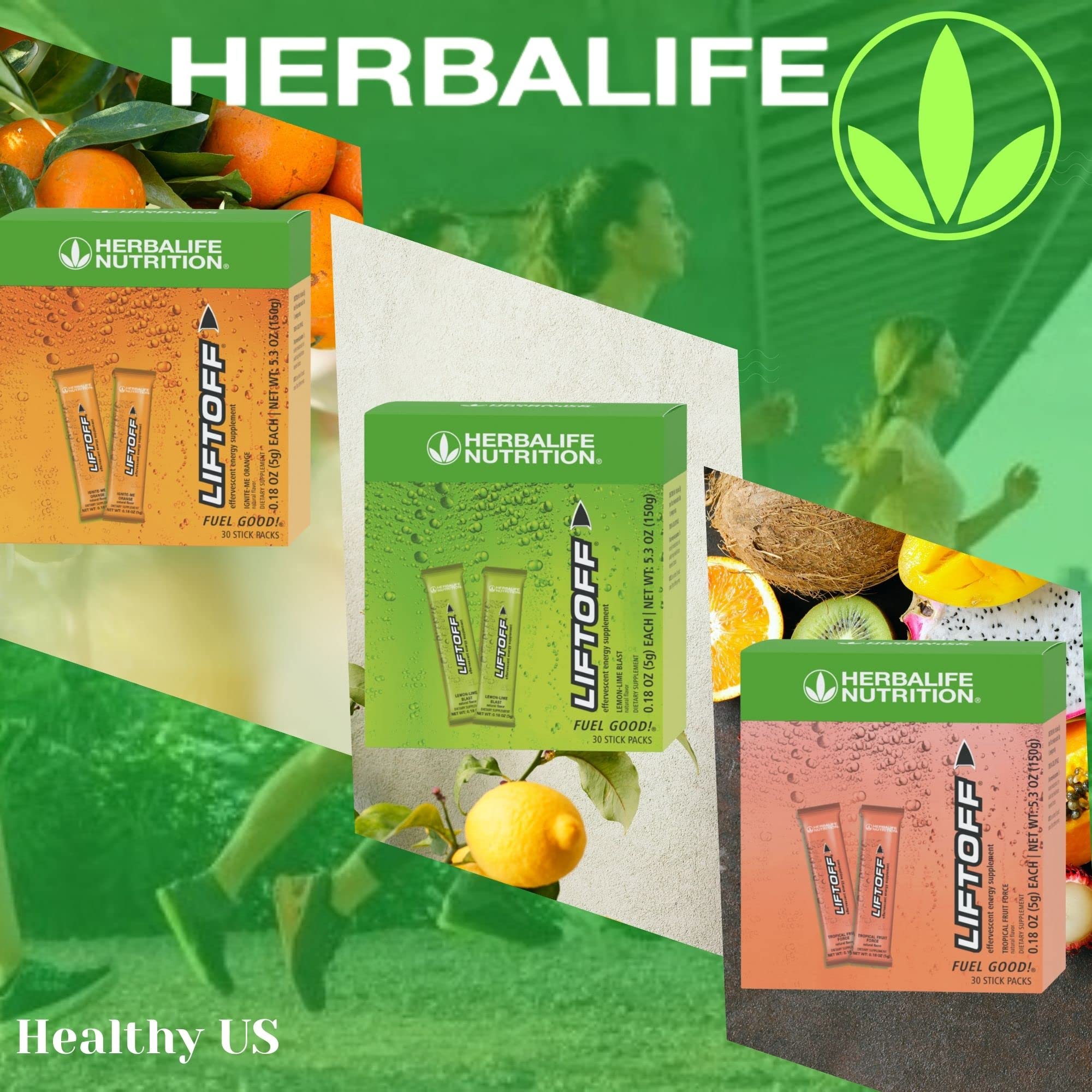 Herbalife Liftoff usage quotidien: convient les pauses d'énergie.