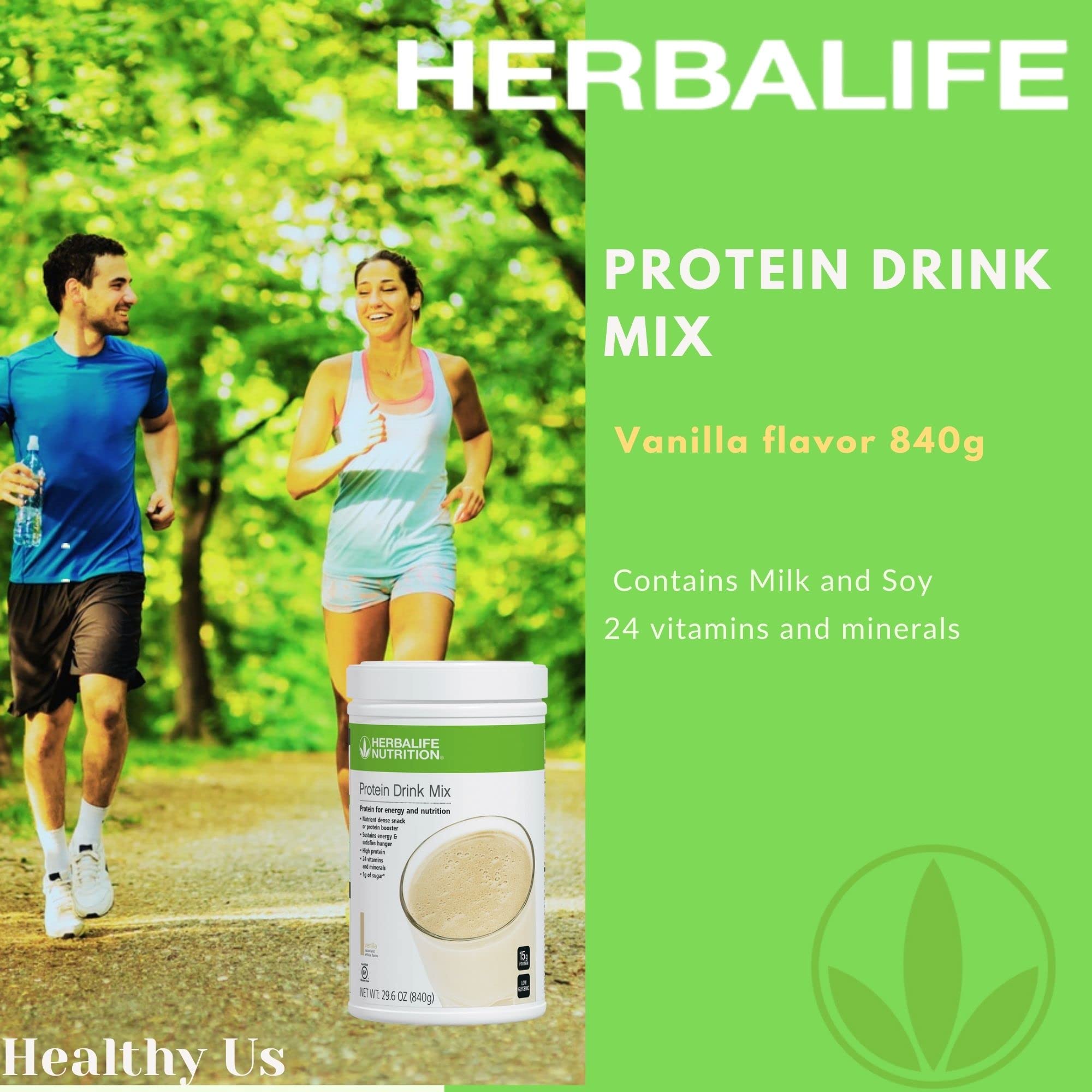 Herbalife Protein Drink Mix Vanille saveur gourmande et rassasiante.