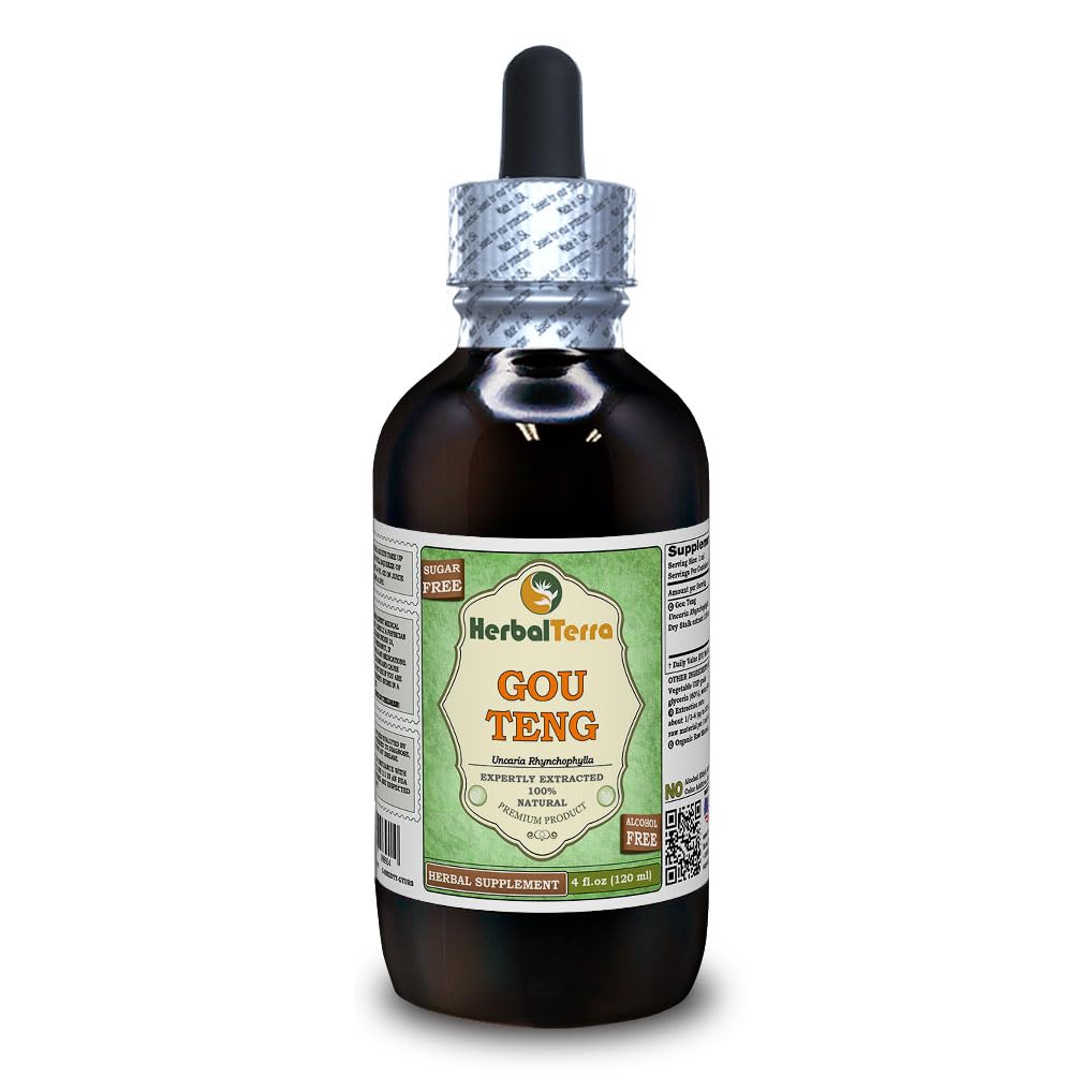 HerbalTerra Ramulus Uncariae cum Uncis – Bouteille d extrait sans alcool, utilisation polyvalente