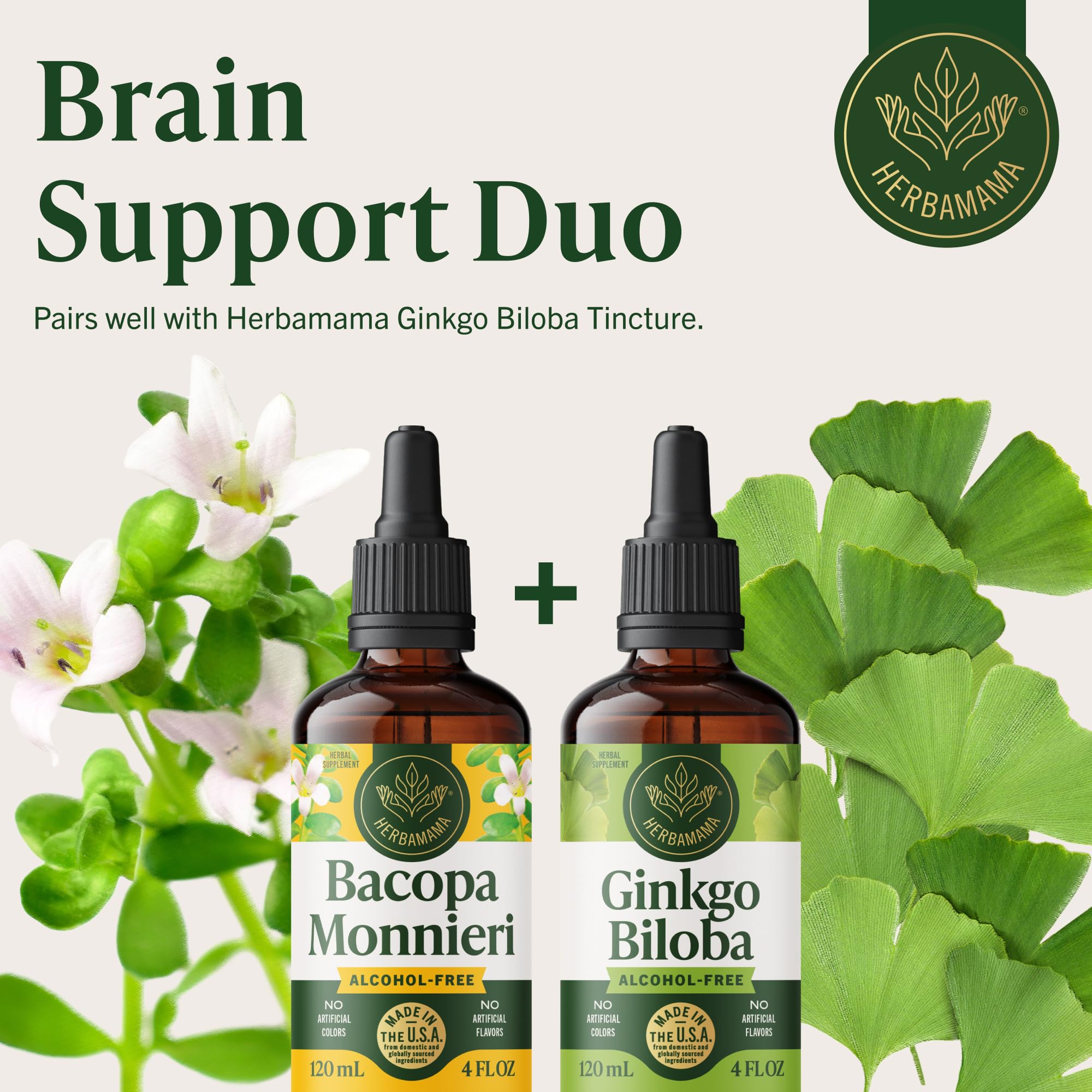 HERBAMAMA Bacopa Monnieri – ingrédients végétaux simples et naturels