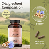 Capsules HERBAMAMA fibre-chicorée emballage, ingrédient végétal sans additifs pour le quotidien.