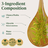 HERBAMAMA Chanca Piedra, dosage quotidien facile, intégration dans une boisson.