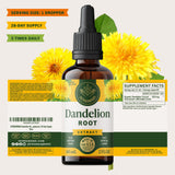 HERBAMAMA Dandelion Root Tincture - emballage: produit vegan et non-OGM.