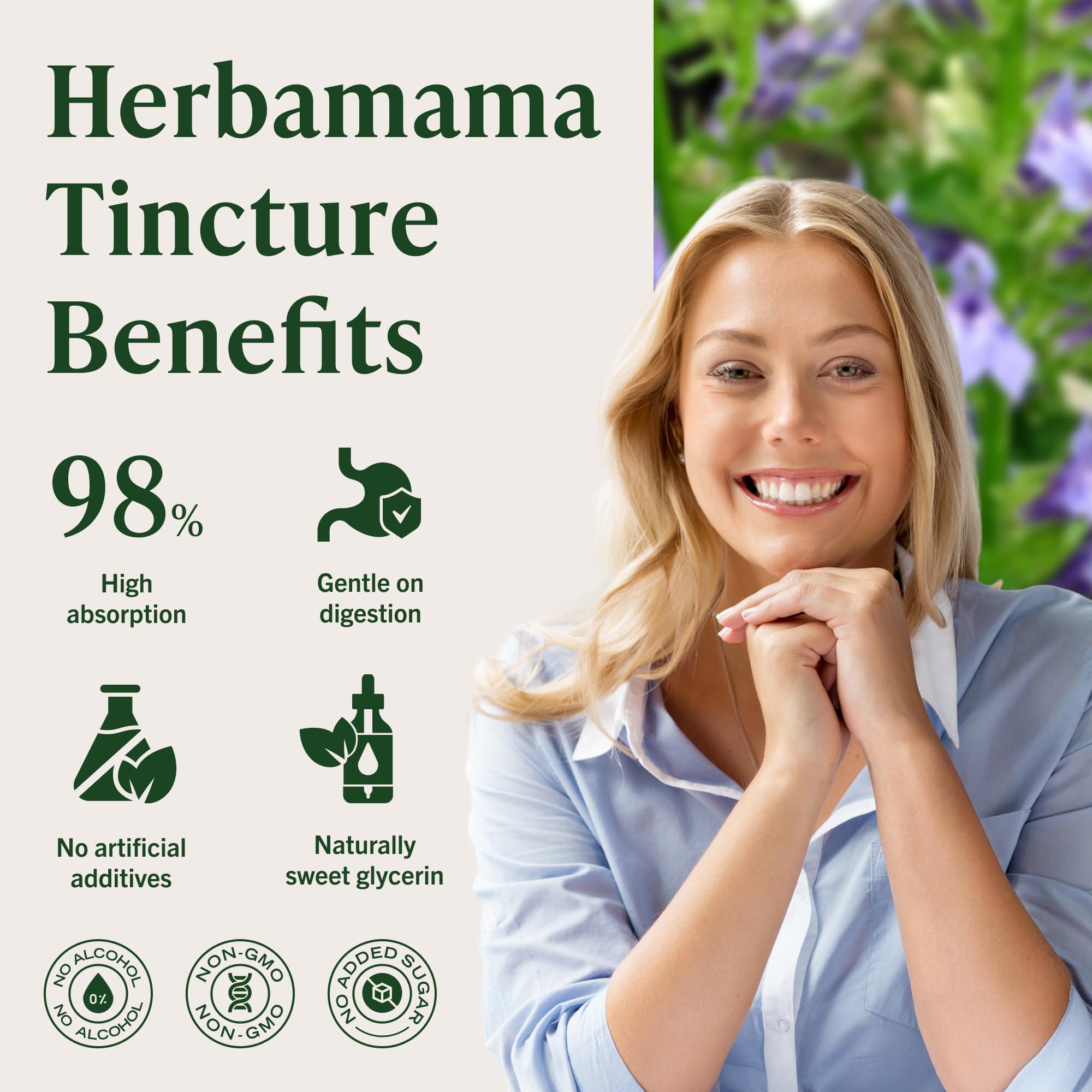 Gouttes Lobélie Herbamama, usage sous-langue simple et pratique.