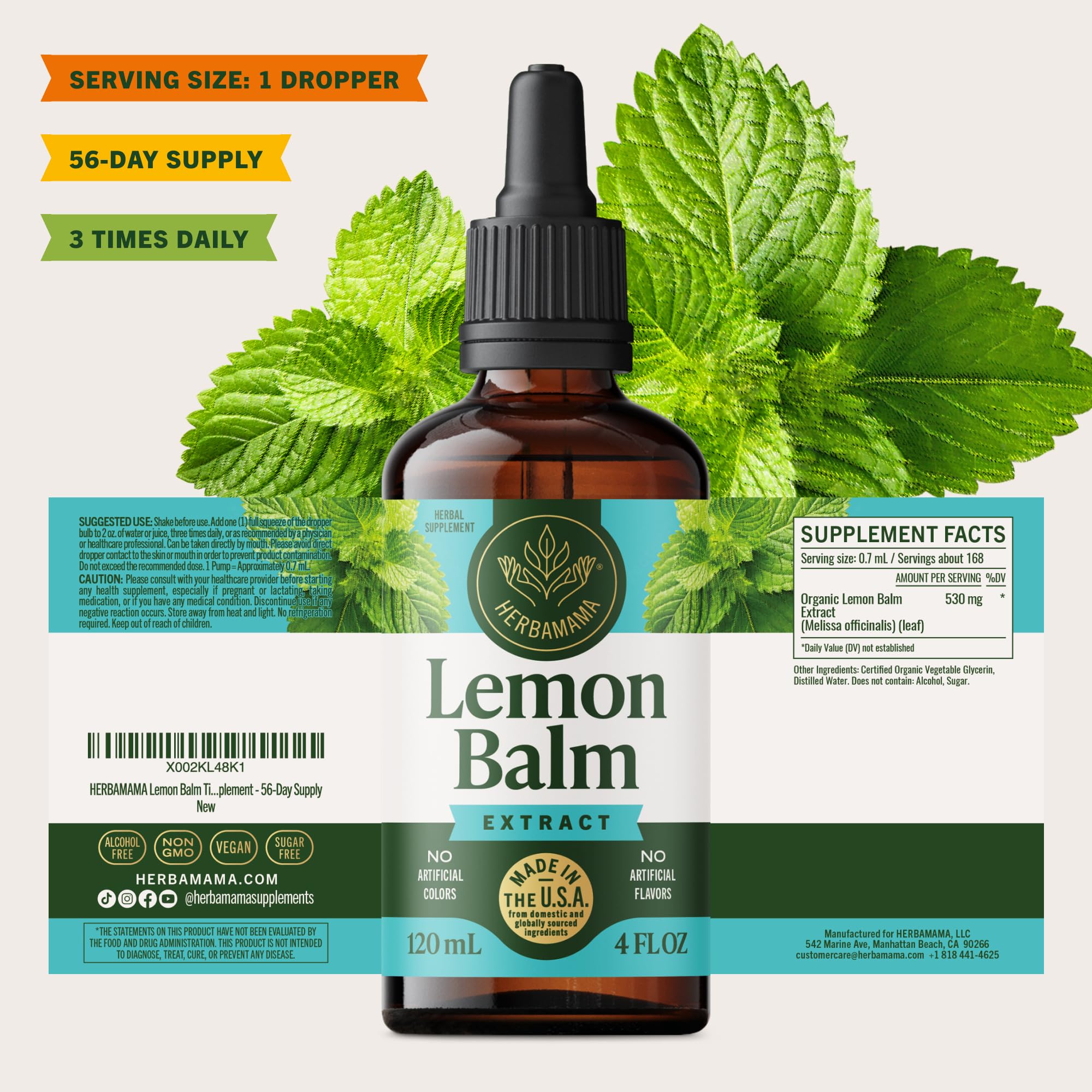 HERBAMAMA Rituel Relaxation Mélisse – suggestion d'utilisation